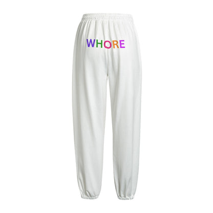 "WHORE"  Knitted Fleece Pants