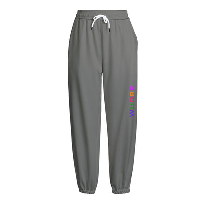 "WHORE"  Knitted Fleece Pants