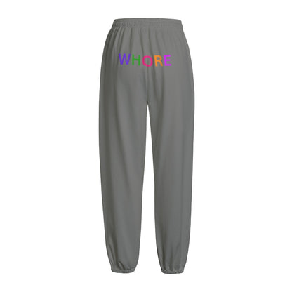 "WHORE"  Knitted Fleece Pants