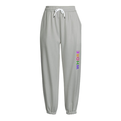 "WHORE"  Knitted Fleece Pants